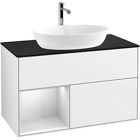 Villeroy & Boch Tvättställsskåp Finion med 2 Lådor Hylla och Bänkskiva för Fristående från Artis Collaro G772MTGF