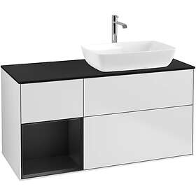 Villeroy & Boch Tvättställsskåp Finion med 3 Lådor Hylla och Bänkskiva för Ocentrerat från Artis Collaro F802PDMT
