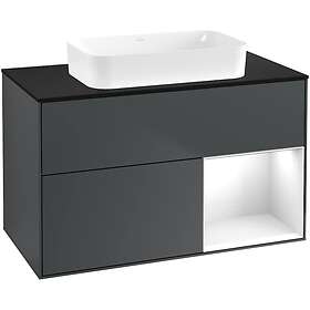 Villeroy & Boch Tvättställsskåp Finion med 2 Lådor Hylla och Bänkskiva för Fristående G662GFHG