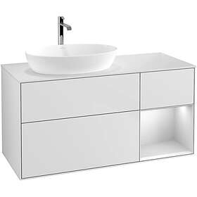 Villeroy & Boch Tvättställsskåp Finion med 3 Lådor Hylla och Bänkskiva för Ocentrerat från Artis Collaro GA51MTMT