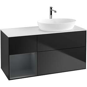 Villeroy & Boch Tvättställsskåp Finion med 3 Lådor Hylla och Bänkskiva för Ocentrerat från Artis Collaro GA41HGPD