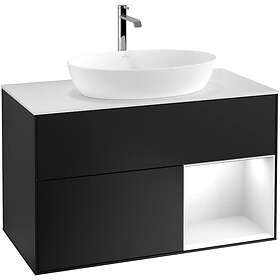 Villeroy & Boch Tvättställsskåp Finion med 2 Lådor Hylla och Bänkskiva för Fristående från Artis Collaro G781GFPD