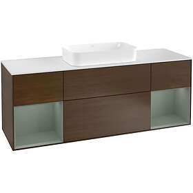 Villeroy & Boch Tvättställsskåp Finion med Två Hyllor och Bänkskiva för Fristående F331GMGN