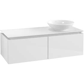 Villeroy & Boch Tvättställsskåp Legato Kompakt 1200 med 2 Lådor för Ocentrerat Ytmonterat B58100DH