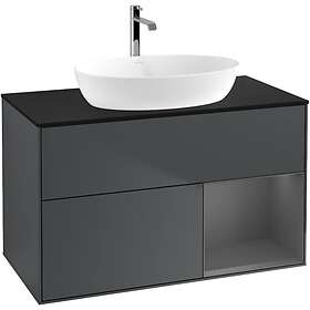 Villeroy & Boch Tvättställsskåp Finion med 2 Lådor Hylla och Bänkskiva för Fristående från Artis Collaro GA22GKHG