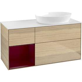 Villeroy & Boch Tvättställsskåp Finion med 3 Lådor Hylla och Bänkskiva för Ocentrerat från Artis Collaro FA41HBPC