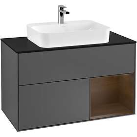 Villeroy & Boch Tvättställsskåp Finion med 2 Lådor Hylla och Bänkskiva för Ytmonterat G372GNGK