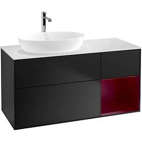 Villeroy & Boch Tvättställsskåp Finion med 3 Lådor Hylla och Bänkskiva för Ocentrerat från Artis Collaro G811HBPD