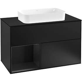Villeroy & Boch Tvättställsskåp Finion med 2 Lådor Hylla och Bänkskiva för Fristående F242PDPD