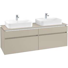 Villeroy & Boch Tvättställsskåp Legato 1600 med 4 Lådor för Två Ytmonterade från Finion Memento B768L0VK