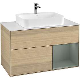 Villeroy & Boch Tvättställsskåp Finion med 2 Lådor Hylla och Bänkskiva för Ytmonterat G371GMPC