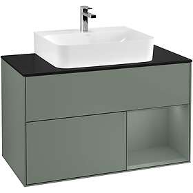 Villeroy & Boch Tvättställsskåp Finion med 2 Lådor Hylla och Bänkskiva för Centrerat G122GMGM