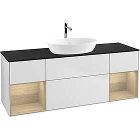 Villeroy & Boch Tvättställsskåp Finion med Två Hyllor och Bänkskiva för Fristående från Artis Collaro G862PCMT