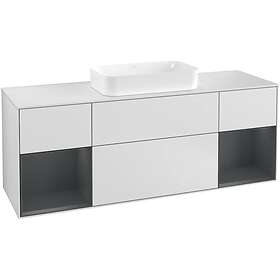 Villeroy & Boch Tvättställsskåp Finion med Två Hyllor och Bänkskiva för Fristående G331HGMT