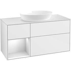 Villeroy & Boch Tvättställsskåp Finion med 3 Lådor Hylla och Bänkskiva för Fristående från Artis Collaro FA61MTGF
