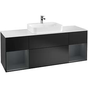 Villeroy & Boch Tvättställsskåp Finion med Två Hyllor och Bänkskiva för Ytmonterat F451HGPD