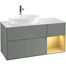 Villeroy & Boch Tvättställsskåp Finion med 3 Lådor Hylla och Bänkskiva för Ocentrerat från Artis Collaro GA51HFGM