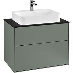 Villeroy & Boch Tvättställsskåp Finion med 2 Lådor och Bänkskiva för Ytmonterat G34200GM