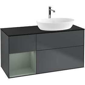 Villeroy & Boch Tvättställsskåp Finion med 3 Lådor Hylla och Bänkskiva för Ocentrerat från Artis Collaro G802GMHG