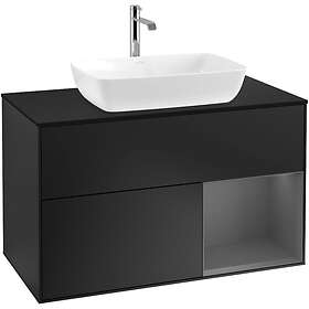 Villeroy & Boch Tvättställsskåp Finion med 2 Lådor Hylla och Bänkskiva för Fristående från Artis Collaro F782GKPD