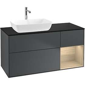 Villeroy & Boch Tvättställsskåp Finion med 3 Lådor Hylla och Bänkskiva för Ocentrerat från Artis Collaro F812PCHG