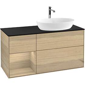 Villeroy & Boch Tvättställsskåp Finion med 3 Lådor Hylla och Bänkskiva för Ocentrerat från Artis Collaro GA42PCPC