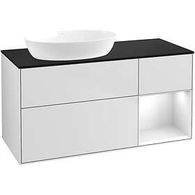 Villeroy & Boch Tvättställsskåp Finion med 3 Lådor Hylla och Bänkskiva för Ocentrerat från Artis Collaro FA52GFMT