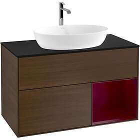 Villeroy & Boch Tvättställsskåp Finion med 2 Lådor Hylla och Bänkskiva för Fristående från Artis Collaro G782HBGN