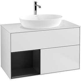 Villeroy & Boch Tvättställsskåp Finion med 2 Lådor Hylla och Bänkskiva för Fristående från Artis Collaro G771PDMT