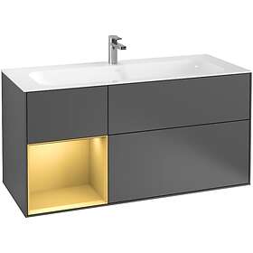 Villeroy & Boch Tvättställsskåp Finion med 3 Lådor och Hylla för Inbyggt G060HFG