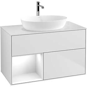 Villeroy & Boch Tvättställsskåp Finion med 2 Lådor Hylla och Bänkskiva för Fristående från Artis Collaro GA11GFMT