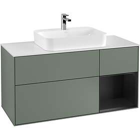 Villeroy & Boch Tvättställsskåp Finion med 3 Lådor Hylla och Bänkskiva för Ytmonterat G421PDGM