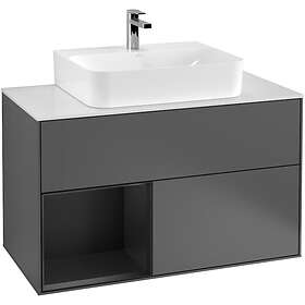 Villeroy & Boch Tvättställsskåp Finion med 2 Lådor Hylla och Bänkskiva för Centrerat G111PDGK