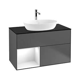 Villeroy & Boch Tvättställsskåp Finion med 2 Lådor Hylla och Bänkskiva för Fristående från Artis Collaro G772GFGK