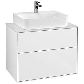 Villeroy & Boch Tvättställsskåp Finion med 2 Lådor och Bänkskiva för Centrerat F09100GF