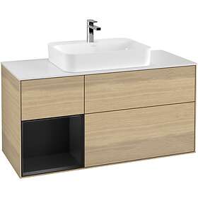 Villeroy & Boch Tvättställsskåp Finion med 3 Lådor Hylla och Bänkskiva för Ytmonterat G411PDPC
