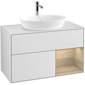 Villeroy & Boch Tvättställsskåp Finion med 2 Lådor Hylla och Bänkskiva för Fristående från Artis Collaro GA21PCMT