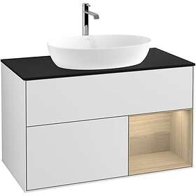 Villeroy & Boch Tvättställsskåp Finion med 2 Lådor Hylla och Bänkskiva för Fristående från Artis Collaro G782PCMT