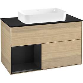 Villeroy & Boch Tvättställsskåp Finion med 2 Lådor Hylla och Bänkskiva för Fristående G652PDPC