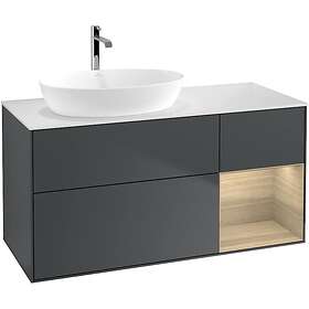 Villeroy & Boch Tvättställsskåp Finion med 3 Lådor Hylla och Bänkskiva för Ocentrerat från Artis Collaro GA51PCHG