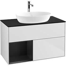 Villeroy & Boch Tvättställsskåp Finion med 2 Lådor Hylla och Bänkskiva för Fristående från Artis Collaro GA12PDMT