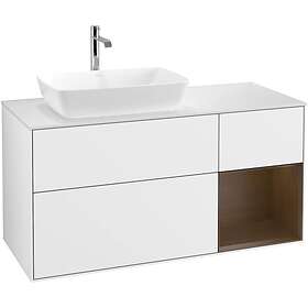 Villeroy & Boch Tvättställsskåp Finion med 3 Lådor Hylla och Bänkskiva för Ocentrerat från Artis Collaro F811GNGF