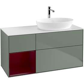 Villeroy & Boch Tvättställsskåp Finion med 3 Lådor Hylla och Bänkskiva för Ocentrerat från Artis Collaro GA41HBGM