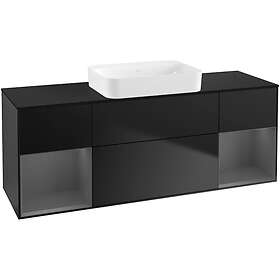 Villeroy & Boch Tvättställsskåp Finion med Två Hyllor och Bänkskiva för Fristående G742GKPD
