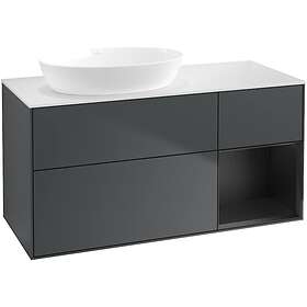 Villeroy & Boch Tvättställsskåp Finion med 3 Lådor Hylla och Bänkskiva för Ocentrerat från Artis Collaro FA51PDHG