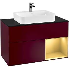 Villeroy & Boch Tvättställsskåp Finion med 2 Lådor Hylla och Bänkskiva för Ytmonterat G372HFHB