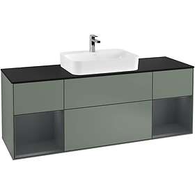 Villeroy & Boch Tvättställsskåp Finion med Två Hyllor och Bänkskiva för Ytmonterat G452HGGM