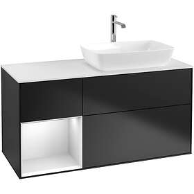 Villeroy & Boch Tvättställsskåp Finion med 3 Lådor Hylla och Bänkskiva för Ocentrerat från Artis Collaro F801MTPD