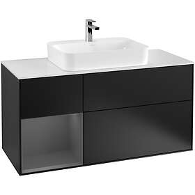 Villeroy & Boch Tvättställsskåp Finion med 3 Lådor Hylla och Bänkskiva för Ytmonterat F411GKPD