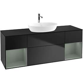 Villeroy & Boch Tvättställsskåp Finion med Två Hyllor och Bänkskiva för Fristående från Artis Collaro G862GMPD